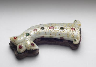 图片[2]-Jade inlaid dagger hilt, Mughal Empire-China Archive